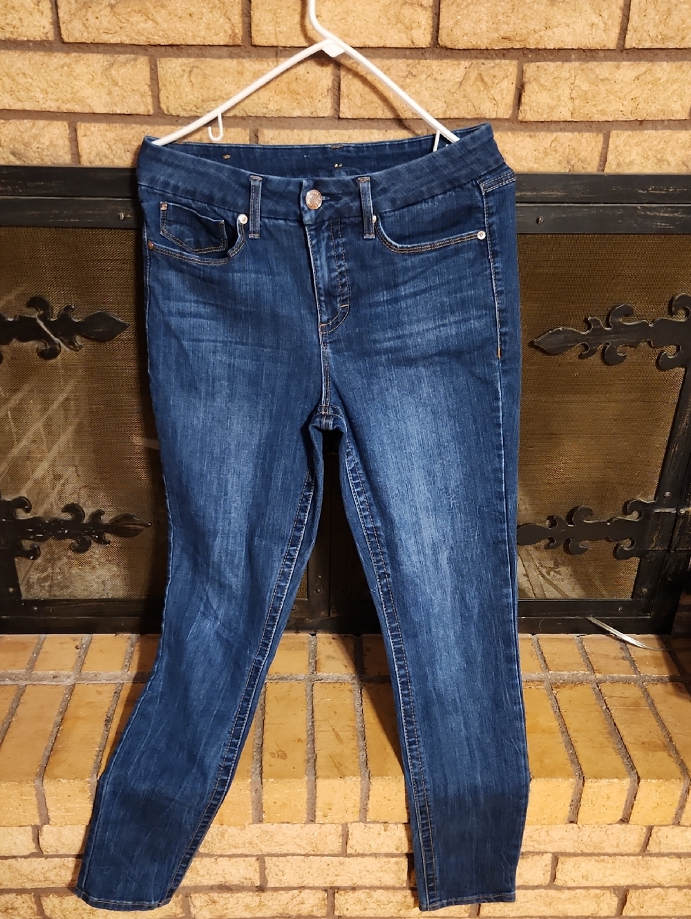 Seven7 Dark Indigo Stretch Skinny Jeans